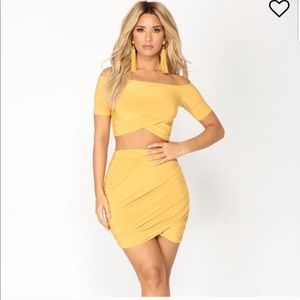 NWT Fashion Nova Skirt Set